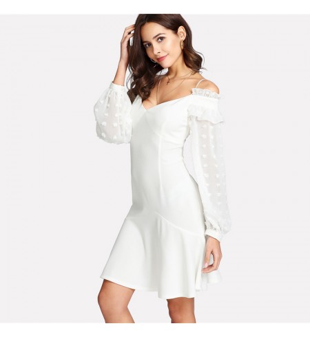 Balta Moteriška Suknelė